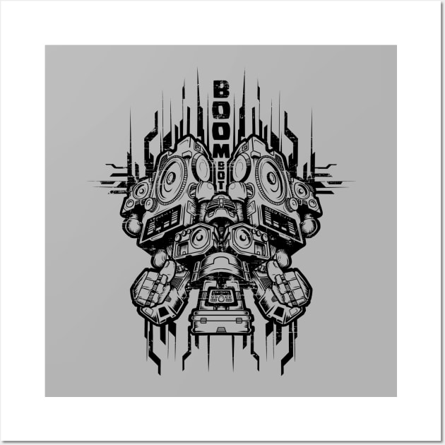 Boom Bot Wall Art by wuhuli